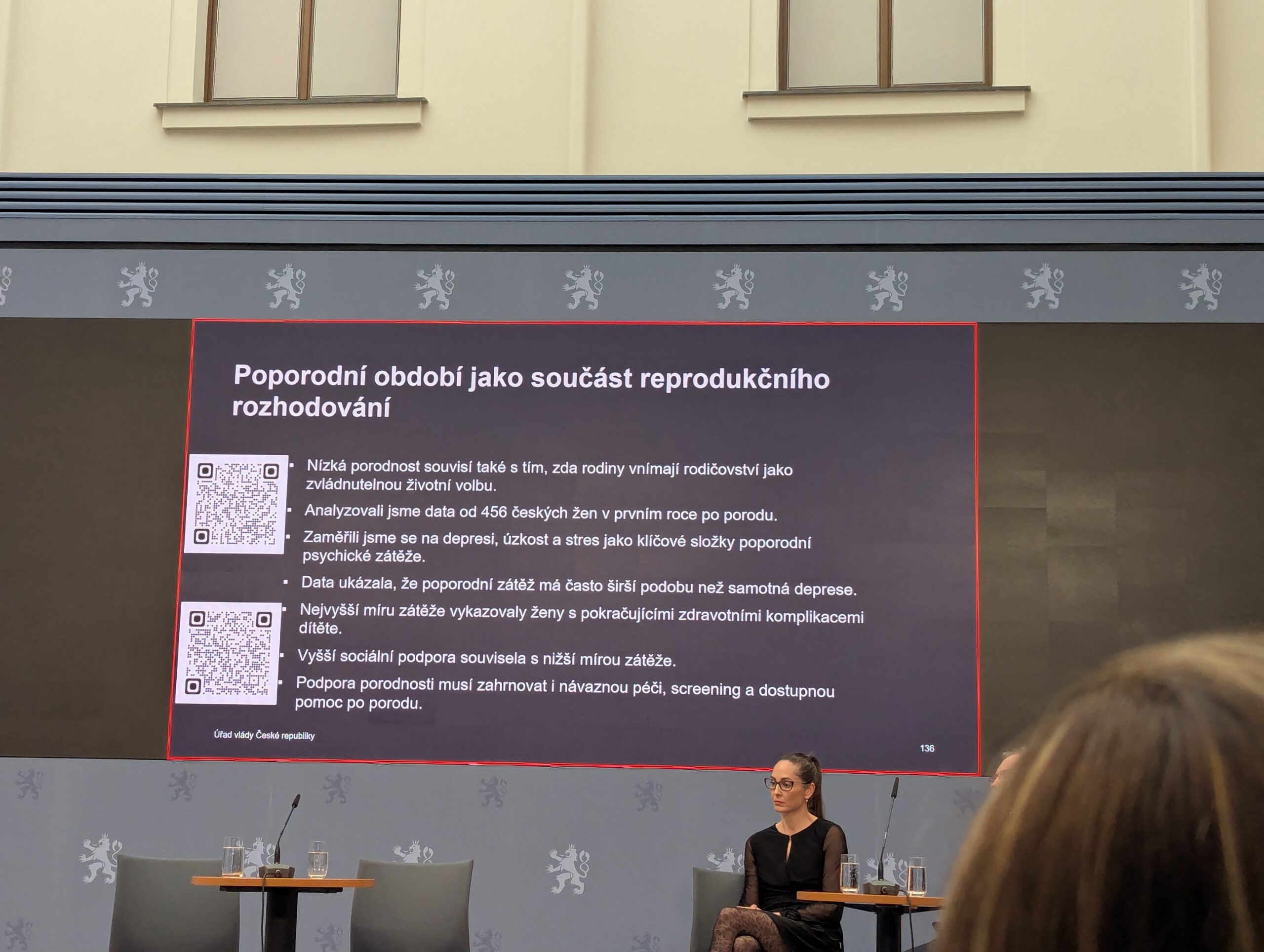 Prezentace dat o poporodním období